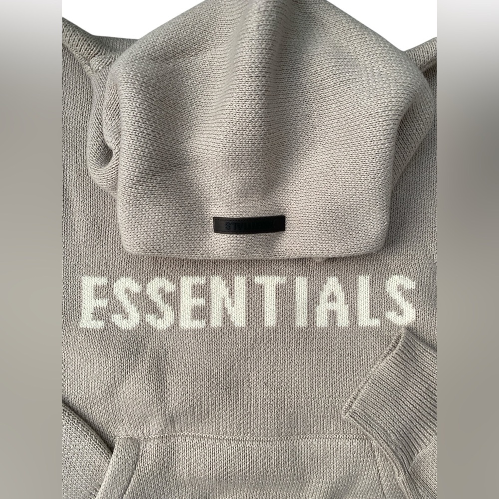 Stone Essentials Fear of God Knit Pullover Hoodie